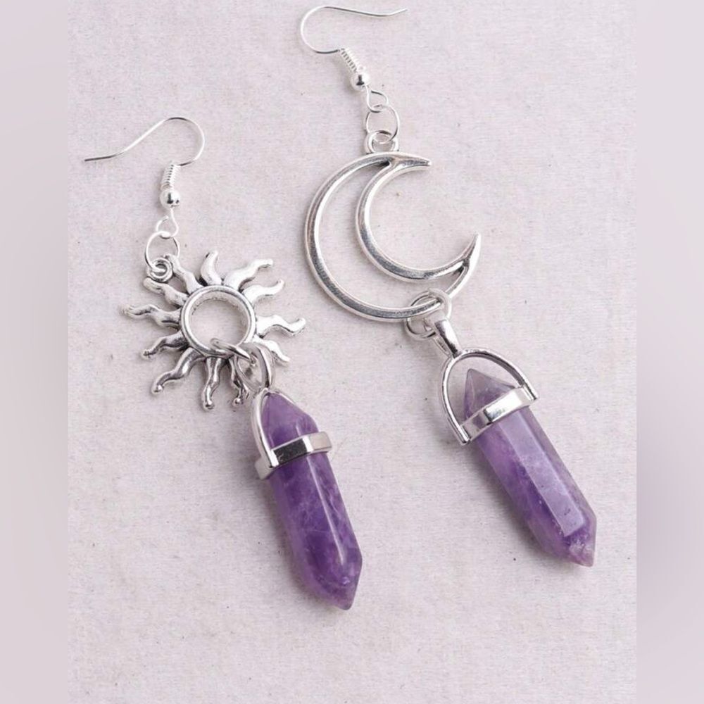 Boho crystal dangle earrings S67